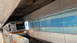 東急東横線各駅停車池袋行き横浜駅入線シーン