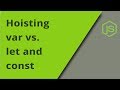 Hoisting with var vs let (and const)