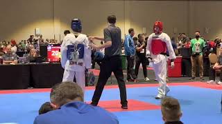 2022 NATIONAL AAU TAEKWONDO CHAMPIONSHIPS - HAEDEN WHITE MATCH 1 - TNT/CTA