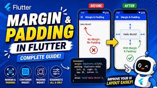 FLUTTER ANDROID - MARGIN AND PADDING || USING CONTAINER AND PADDING WIDGETS || TUTORIAL