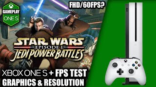 Star Wars Episode 1 Jedi Power Battles - Xbox One S Gameplay + FPS Test