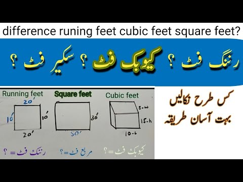 How many square feet is 3 cubic feet?