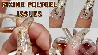 How To Fix “The Lazy Girl Method” Nail Issues | Perfect Your Nails | Polygel Nail Issues FIXED!!