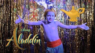 ALADDIN Genie song  "Friend Like Me" by Martin at 8 years old