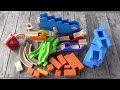 marble run race asmr ☆ 6 colorful marble courses trixtrac u0026 big rolling ball