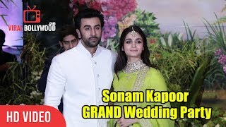 New Couple Ranbir & Alia Bhatt At Sonam Kapoor's Grand Wedding Party | Sonam - Anand Wedding Party