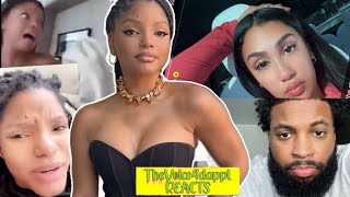 Halle Bailey Upset Video Leaked Of Her🤬 Queen Naija Over Chris After He Tells They're Private Talk