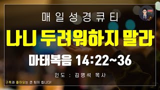 매일성경 [말씀 묵상 큐티 #마] 마태복음 14장 22~36절