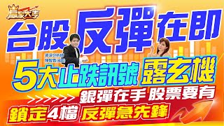 20220502【贏家大亨】台股反彈在即 5大止跌訊號露玄機 銀彈在手股票要有 鎖定4檔反彈急先鋒｜陳智霖(威霖)