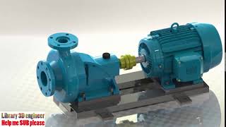 74. Water centrifugal Pump KSB-ETA 80-20 || Free download 3d model