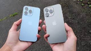 Graphite vs Sierra Blue iPhone 13 Pro!