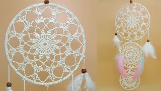 [코바늘뜨개crochet] 드림캐쳐(dreamcatcher) 20cm (대)만들기