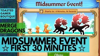 Merge Dragons Midsummer Event First 30 Minutes • Tips And Tricks Guide ☆☆☆