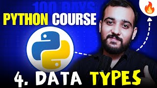 Data Types in Python with Example | Python 100 Days Series by Coding Wallah