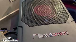 NAKAMICHI (NBF10.2A) Underseat Subwoofer Bass Performance sample! #AyonMotors