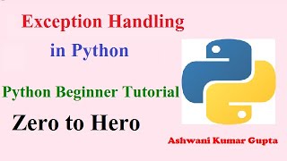 Python beginners tutorial in Hindi | Urdu | Exception Handling in Python