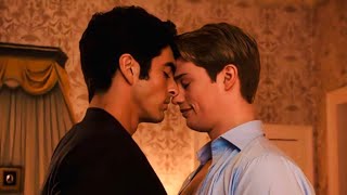 Alex and Henry Kiss Scene from Red White and Royal Blue.