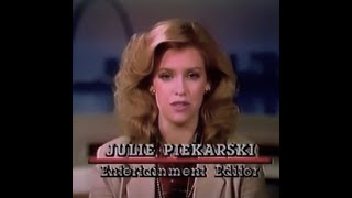 Julie Piekarski entertainment reporter for KPLR-TV, St. Louis (circa 1985)