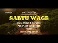 WETON SABTU WAGE  ‼️Ekaya Reading