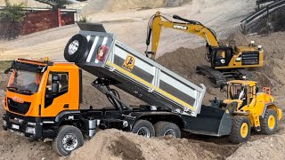 RC Trucks and Machines in Action Excavator, Wheel Loader Scale 1/14