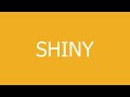 shiny meaning and pronunciation