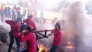 107壯六玄威廟恭迎玄天上帝祈安遶境【女子轎班 武轎吃炮(壯圍慈德宮-神轎會)】