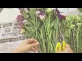 sub vlog l 온라인으로 꽃 구입하기. 언택트 꽃집. 꽃 손질 l online flower delivery. flower arrangement