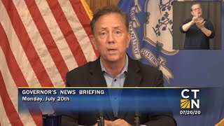 Governor Lamont's July 20, 2020 4PM Coronavirus Update