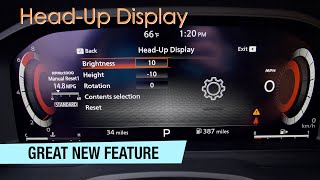 Head-Up Display on New 2021 Nissan Rogue Platinum|Nissan of Cookeville