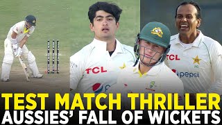 Test Match Thriller | Australia's Fall of Wickets vs Pakistan | Pakistan vs Australia | PCB | MM2A