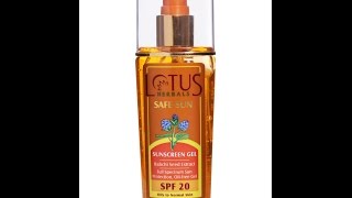 Lotus SafeSun Sun Screen Gel SPF20