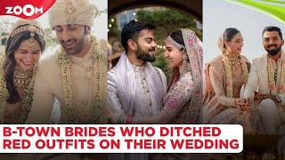 Alia Bhatt, Anushka Sharma, Athiya - Bollywood brides who ditched red outfits for their wedding