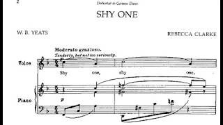 Rebecca Clarke - Shy One for Voice \u0026 Piano (Score video)