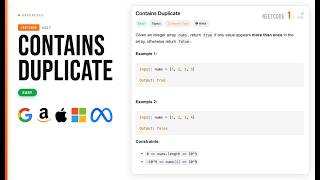 Contains Duplicate - LeetCode 217 - NeetCode 150 - Python