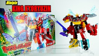 Review MINIPLA King Kyoryuzin 王様合体キングキョウリュウジン