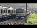 e231系1000番台宮ヤマu510編成 機器更新車 jr東海道線普通熱海行き 湯河原駅 jt 20 発車