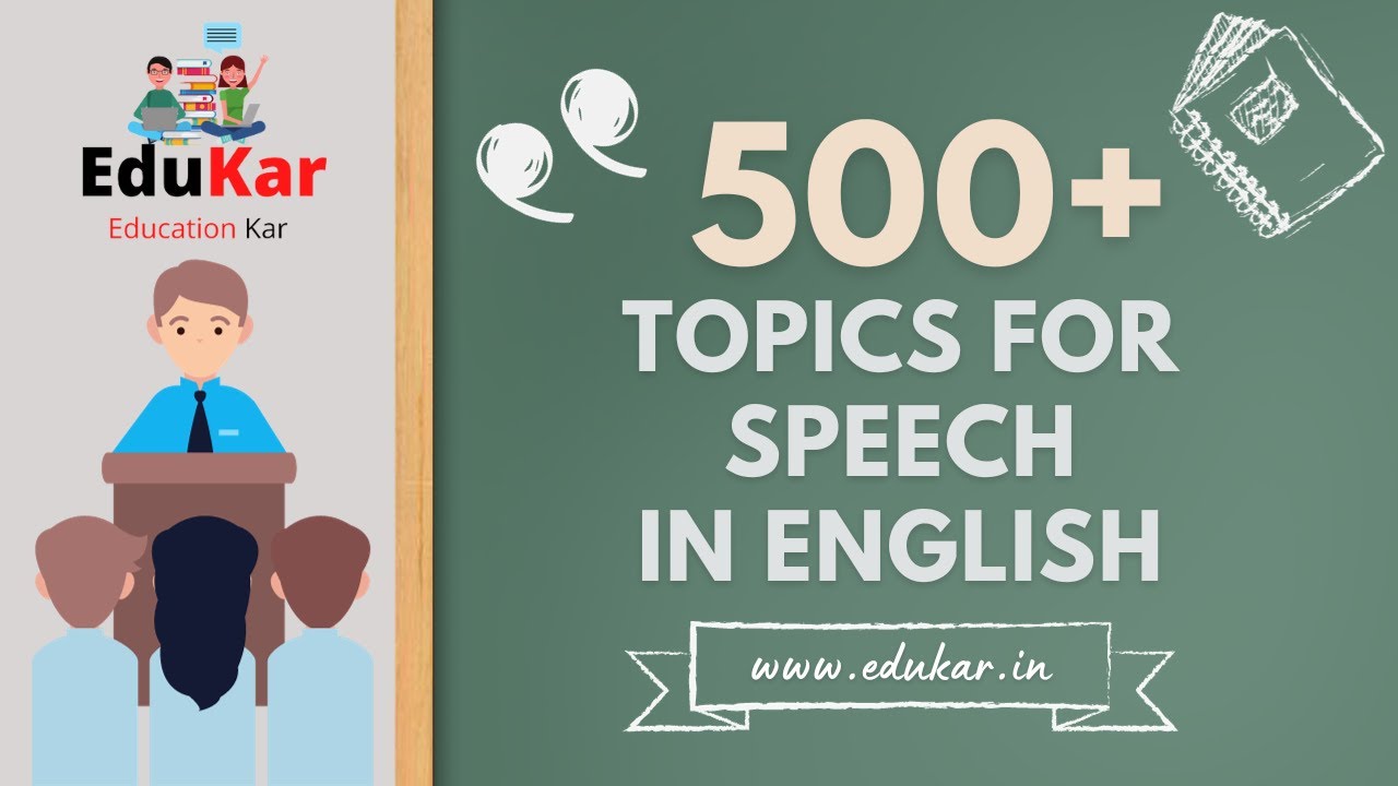 500 Topics For Speech In English For Students Youtube
