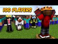 100 Players VS Extreme Challenges in Minecraft