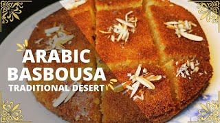 Arabic Basbousa Recipe With Coconut By Sana Ke Zaiqay | How to Make Basbousa Recipe