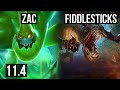 ZAC vs FIDDLESTICKS (JUNGLE) | Rank 4 Zac, 2/1/13, 1200+ games | KR Grandmaster | v11.4