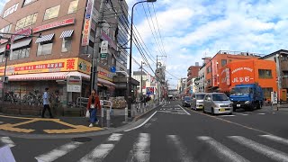 【自転車車載】ローソンストア100千住寿町店～千住新橋～梅島駅～足立区島根(2018/11/07)