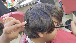 ASMR BARBER/ Silky Long hair Relaxing transformation #alrayaanhairstudio