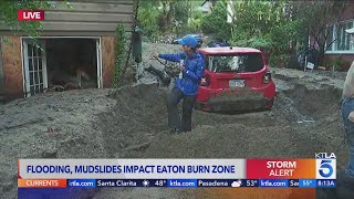 Flooding, mudslides impact Eaton burn zone