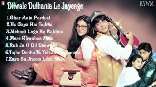 All time hit  Dilwale Dulhania Le Jayenge Songs  | DDLJ Album | 90s hit  Album |  SRK & Kajol song.