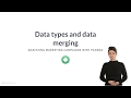 Python Tutorial: Data types and data merging