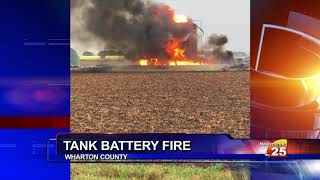 Tank battery catches fire, explodes in El Campo