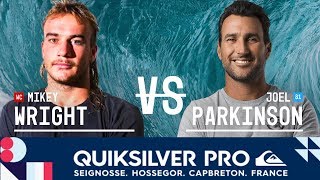 Mikey Wright vs Joel Parkinson - Round Three Heat 9 - 2018 Quiksilver Pro France