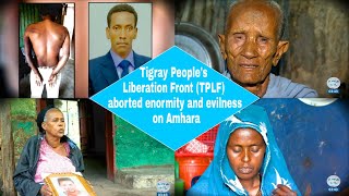 Tigray People's Liberation Front (TPLF) aborted enormity and evilness on Amhara