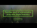 Textiles: part of sustainable pulp and paper industry by Cepi, Sodra, Sappi, Metsa Spring & Lenzing.