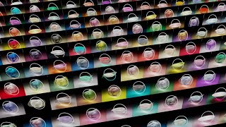 Example scenes based on an abstract animation loop tutorial (1fps loop)
